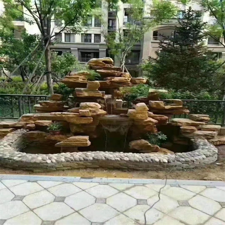 夏津庭院假山鱼池设计方案